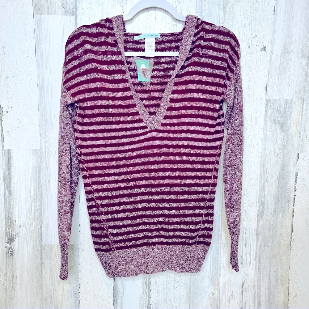 NWT Maurices Maroon/Burgundy Sweater